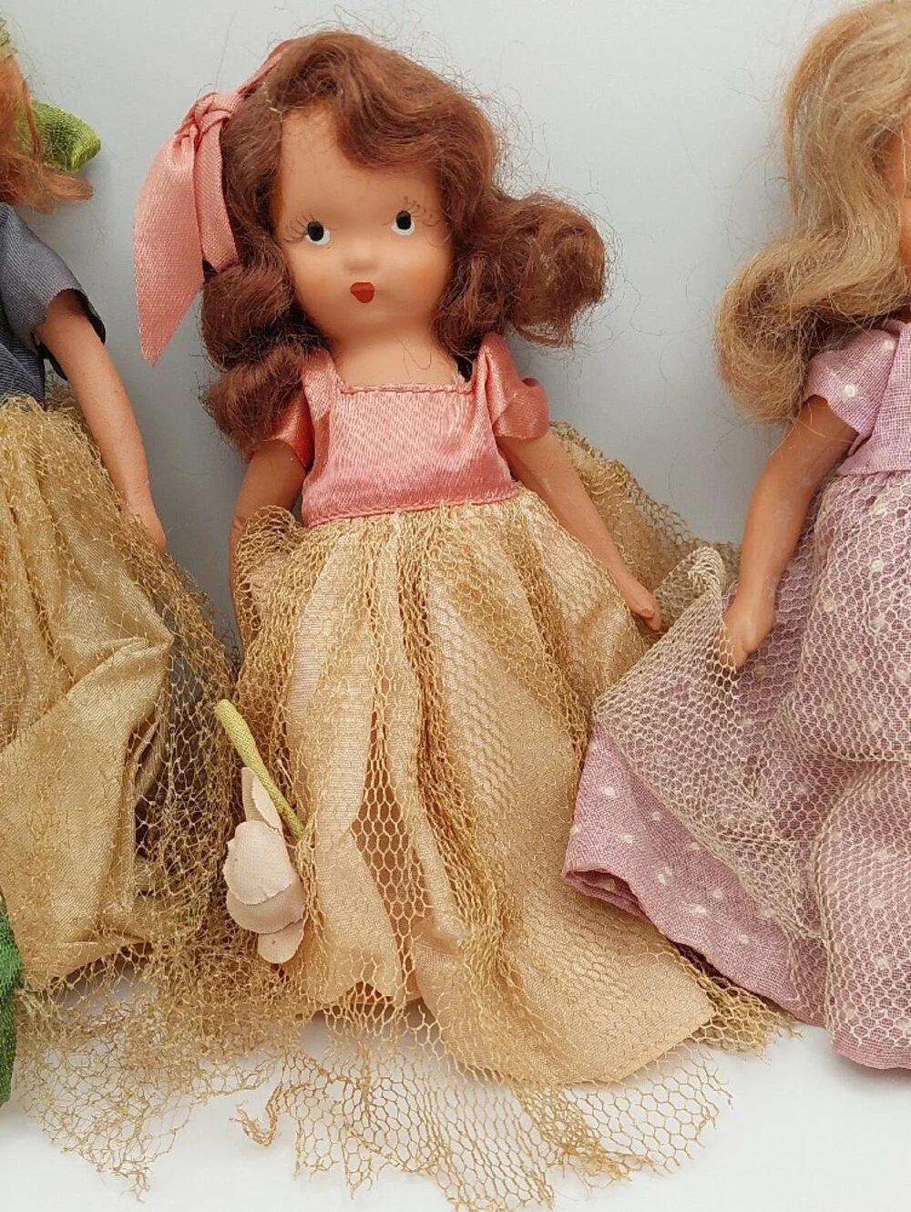 NANCY ANN STORYBOOK LOT 4 Doll Set - Little Red RIDING HOOD VINTAGE